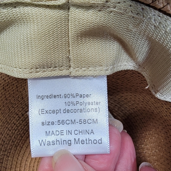 Multitrust Tan Fedora Sun Hat with Black Band Womens One Size - Picture 11 of 13